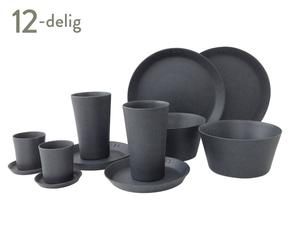 Kop en schotel zwart