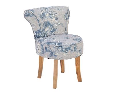 Silla en madera de abedul Roses - azul y gris
