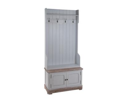 Mueble recibidor con perchero Daphne - gris