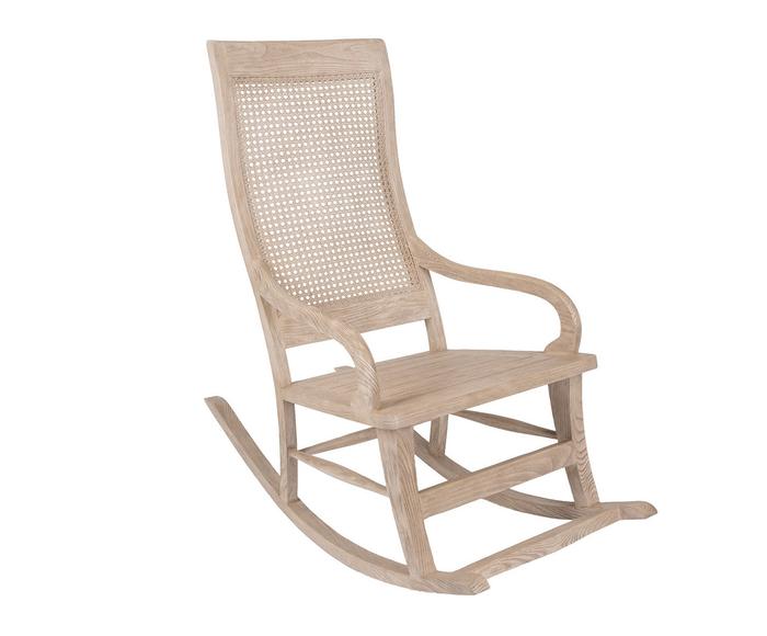 Mecedora en madera de roble Fexi - natural